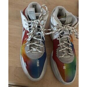 Nike Air Deldon 1 Be True DX6779-100 Multicolor Rainbow Basketball Sneakers